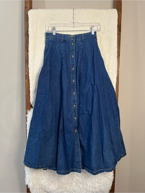 Eddie Bauer Dresses & Skirts - Vintage Eddie Bauer Denim Button-Front Maxi Skirt - Size 6